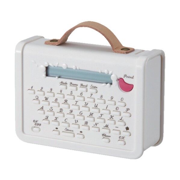 マスキングテーププリンターこはる ホワイト 約80×110×40mm(革ベルト部除く) MP10 1