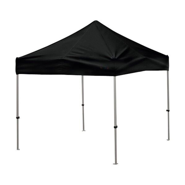 かんたんてんと 2.4m×2.4mスチール&アルミ複合フレーム 黒 KA/3W-BK 1点