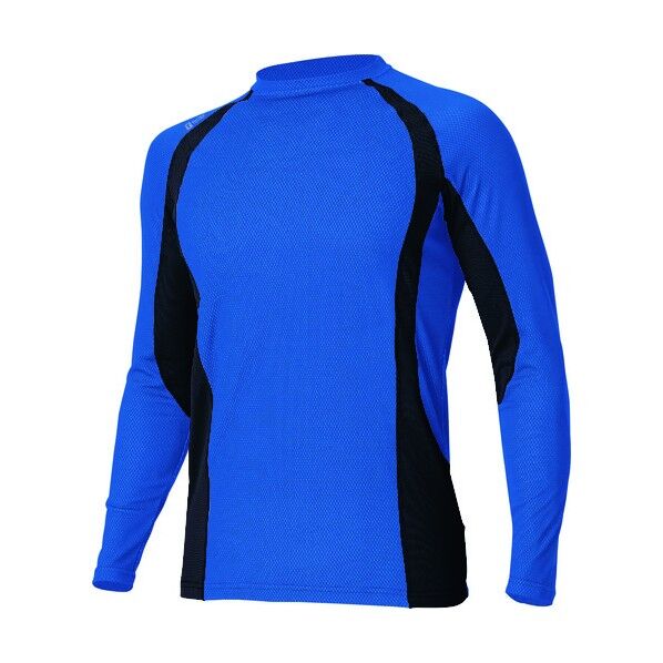 コンプレスフィット長袖シャツ 006ブルー 3L 551034 1