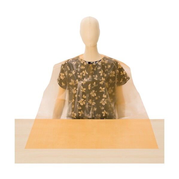 食事エプロン使い切り オレンジ LPE0251NSOB 50枚