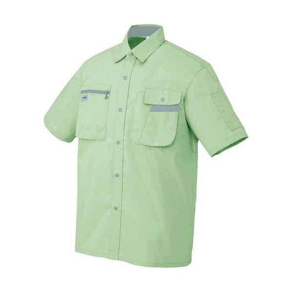 半袖シャツ(男女兼用)AZ5326-004アースグレー×ミストバイオレットSS 004アースグレー×ミストバイオレット SS 5326 1