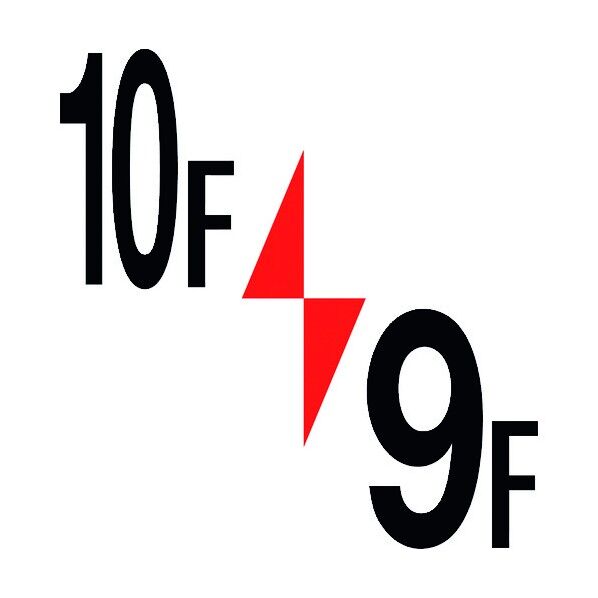 ロフト階数表示板450角 マグネット 10F/9F 6300003378 1点