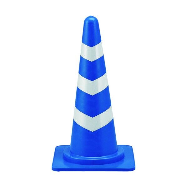 カラーコーン SRC‐1BL ベース:385mm角 反射タイプ 700mm 116113 1個