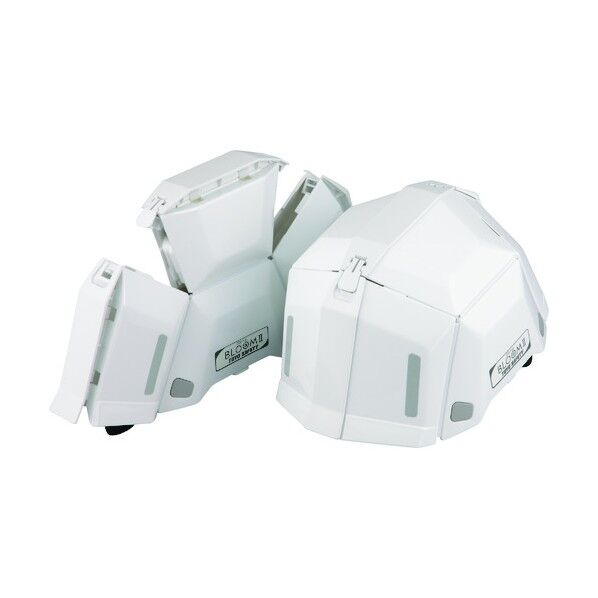 防災用 折りたたみヘルメット ブルーム2 ホワイト 263×145×201mm NO.101-WH 1点