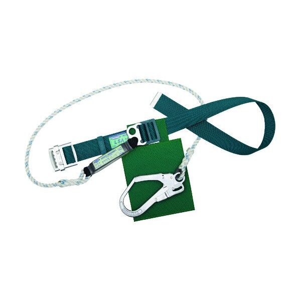 胴ベルト型安全帯 ナイロンロープ 青緑 270 x 150 x 100 mm TB-LSA-590-BG-M-BP 1本