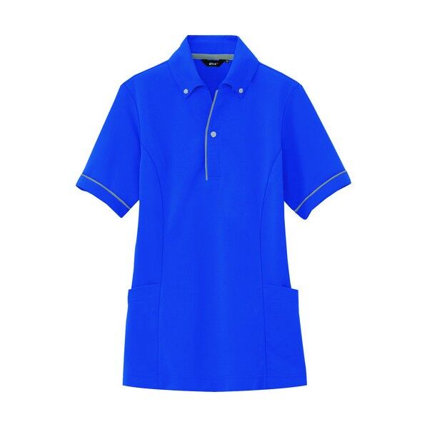 サイドポケット半袖ポロシャツ（男女兼用） 006ブルー 3L 7668 1