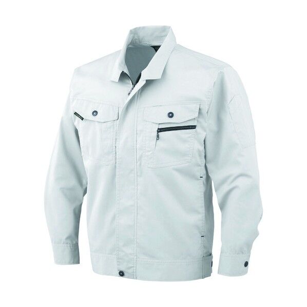 立体カット長袖ブルゾン 3シルバー LL AS-931-3-LL 1点