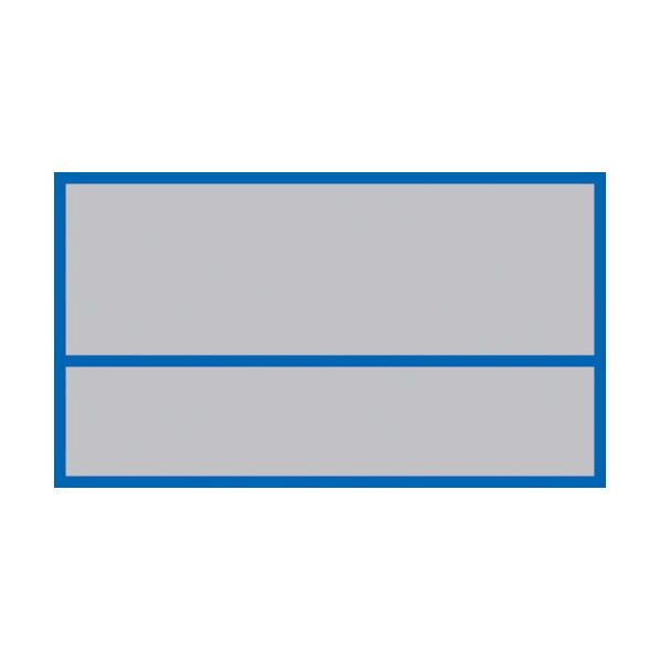 ヘルメット用ステッカー 無地タイプ HL‐102 45×70mm 233102 10枚