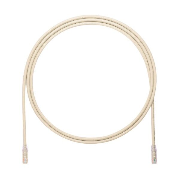 カテゴリ6A UTPパッチコード 24AWG単線 ケーブル径:Φ6.4mm 10m グレー UTP6AX10MGY 1点