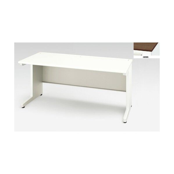 平デスク (引出し無し) XEHH167FDN-WWN 1点