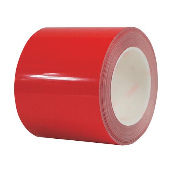 耐摩耗ラインテープ 幅100mm×22m 赤 15636 1点