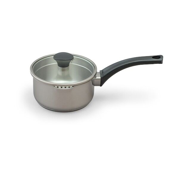 529245 ステンレスシリーズ 湯切りなべ片手16cm ガラスふた付 SP-PY16 (529245) 1点