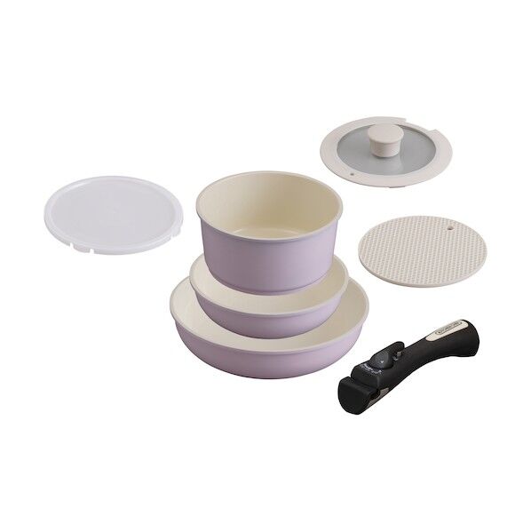 521152 セラミックカラーパン6点セットシリコンなべ敷き付 CC-SE6N-P (521152) 1点