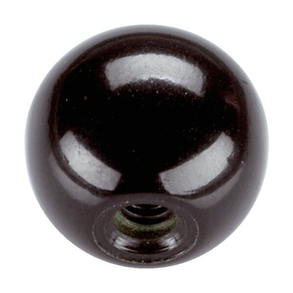 ボールノブ DIN 319 モールドネジ付 形状C 黒 24560.0025 1点