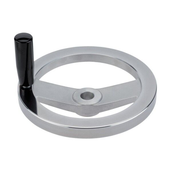 スポークハンドル アルミニウム キー溝なし 回転ハンドル付 24610.0241 1点