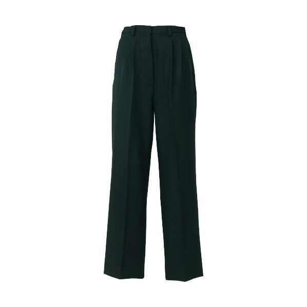 レディースシャーリングパンツ（2タック） 010ブラック L 8633 1