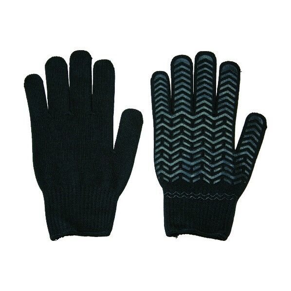 すべり止め手袋 ゴムライナー (3双入) ブラック