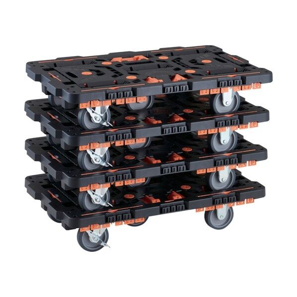 ビートル (平台車・収納柵付) キャスターストッパー付