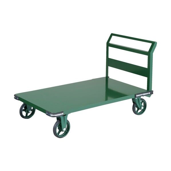 鋼鉄製運搬車 1400X750 Φ200 ハンドル側自在車 鋳物車輪 OH-1LR 1点