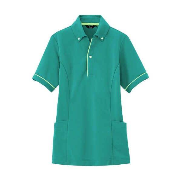 サイドポケット半袖ポロシャツ(男女兼用) 066ピーコックブルー 4L 7668 1