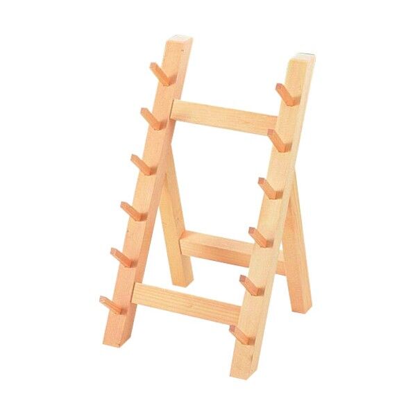 雅ウルシ工芸 木製6段庖丁掛 6段 AHU38 1個