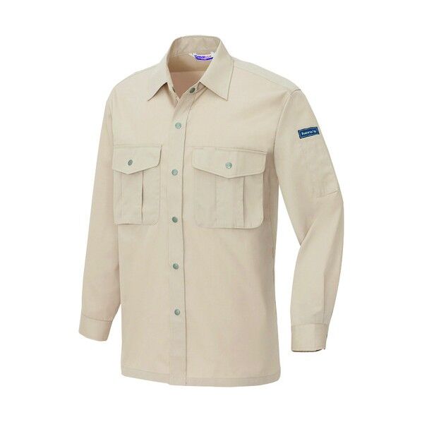 長袖シャツ（男女兼用） 002ベージュ S 595 1