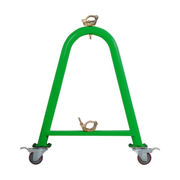 キャスター付単管バリケード緑色 1104100301 1台