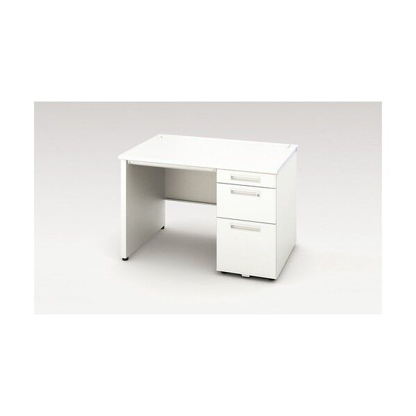 片袖デスク(ロング、パネル脚 XEHH117KP-WH 1点