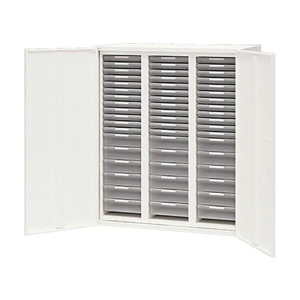 両開き書庫(トレーA4コンビ CW-0911KALC-WW 1点