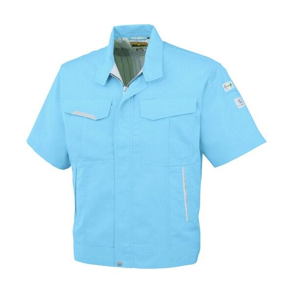 半袖ブルゾンA-820 7 サックス S A-820-7-S 1点