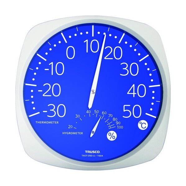 大型アナログ温湿度計