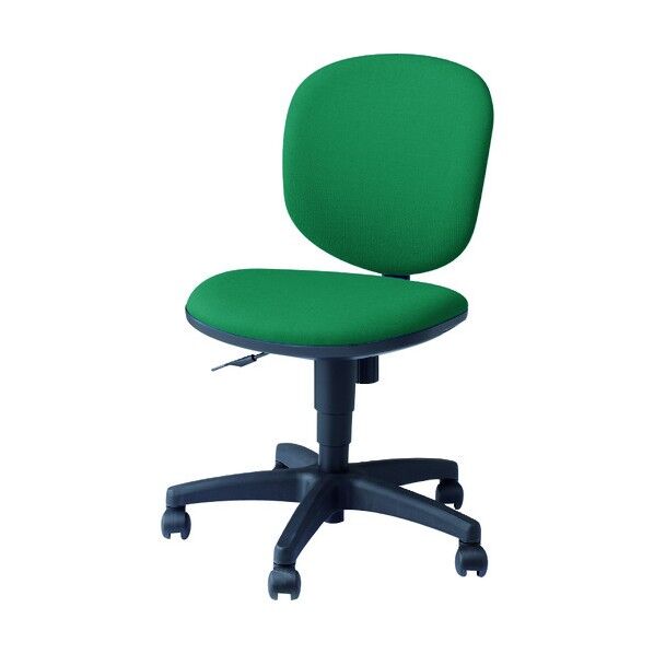事務用チェア グリーン 肘なし SER510F-GR 1点