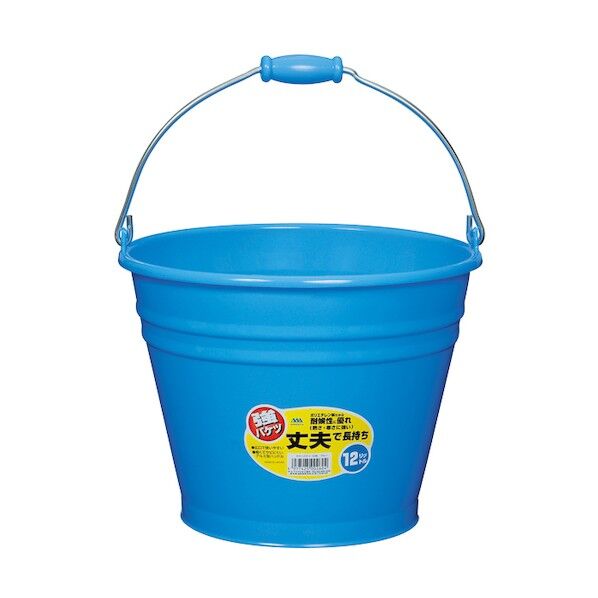 カラーバケツ 6015 12型 ブルー 325パイ×247 ブルー 12L 002604 1個