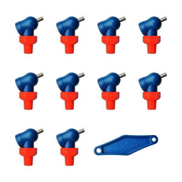 1/8XR HPTノズル φ1.6x6.4mm ねじ付 x10ケ NL79041 10個