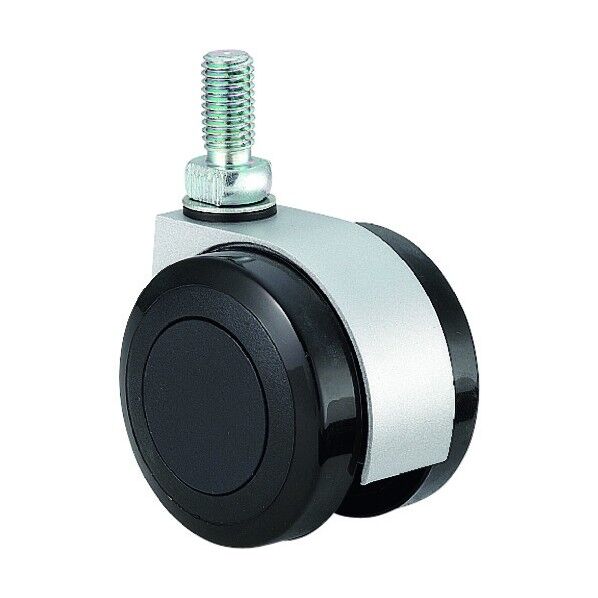 ランプ印 エラストマー車キャスター FAU55型 ねじ込みタイプ キャスター FAU55N10R(200-133-285) 1個