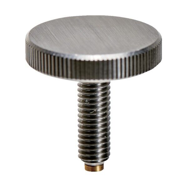 ローレットノブ(パッド付、ステンレス) 黄銅