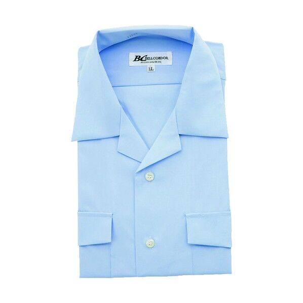 開衿シャツ(T1000) 007サックス 3L 43045 1点