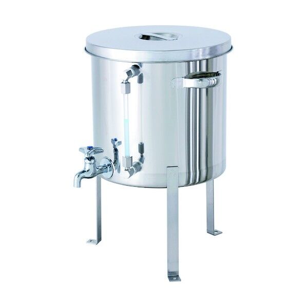 日東 レベル計・蛇口付汎用容器 脚付 25L 330 x 330 x 530 mm ST-W-LV-FL-33 1個