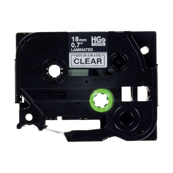 ブラザー販売 HGEテープ 黒字/透明地/18mm HGE-141V 1点