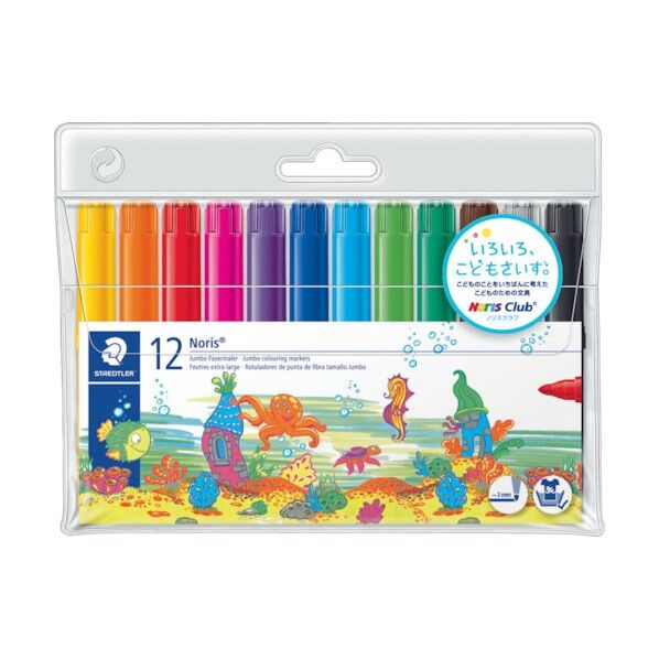 ノリスクラブ ジャンボカラー マーカー 12色セット