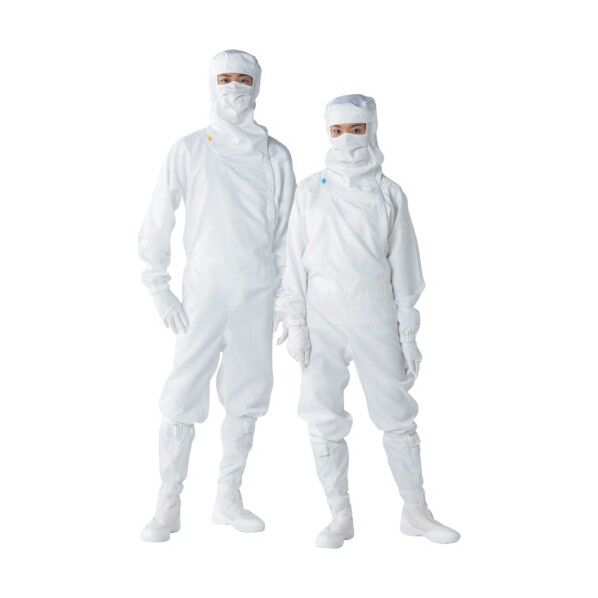 フード一体クリーンスーツ FC143C ホワイト 3L FC143C-01-3L 1点