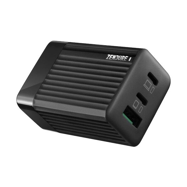 ゼンデュア・ジャパン <高速充電器/ZENDURE>SuperPort S3 ブラック 65W壁挿し充電器 USB 3ポート搭載 ZD3P65PD-B-JP 1点...