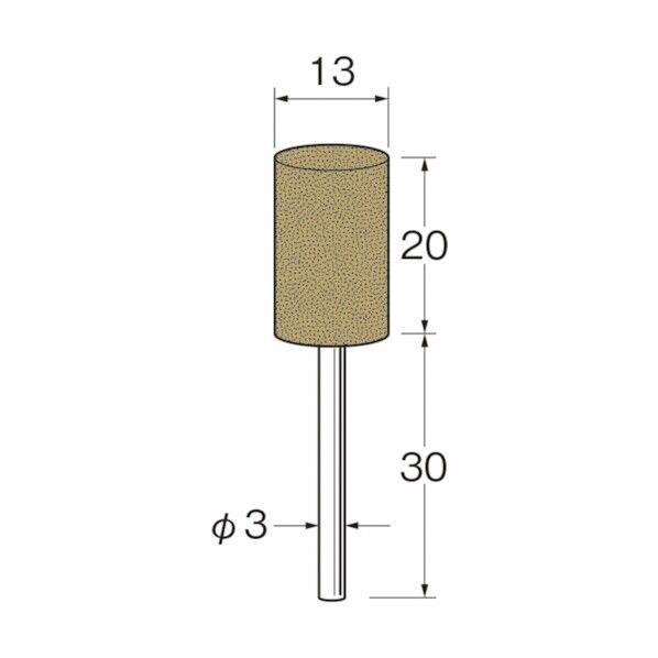 軸付ラビン砥石(一般用)R4353粒度(#):180 R4353 10本