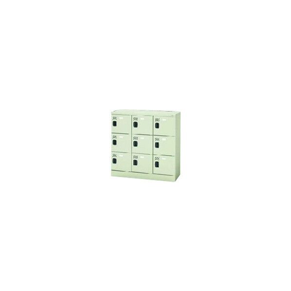 プラス 71090)多人数用ロッカー KL-L33 LGY 1点