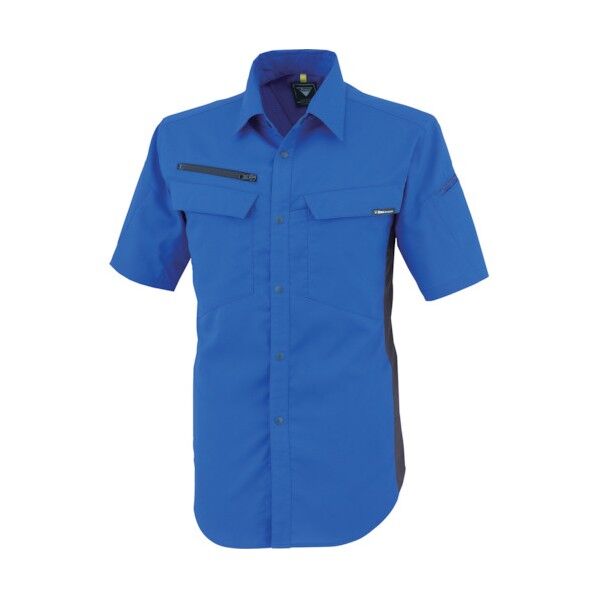 裏綿ストレッチ半袖シャツ 5L 1512-46-5L 1点