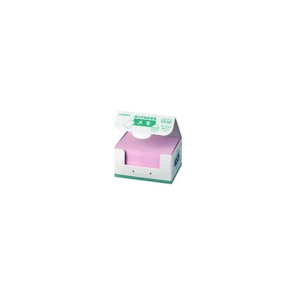 プラス 279487ふせんBOX 75×50mm桃 P403JP10 P403J-P-10 1点