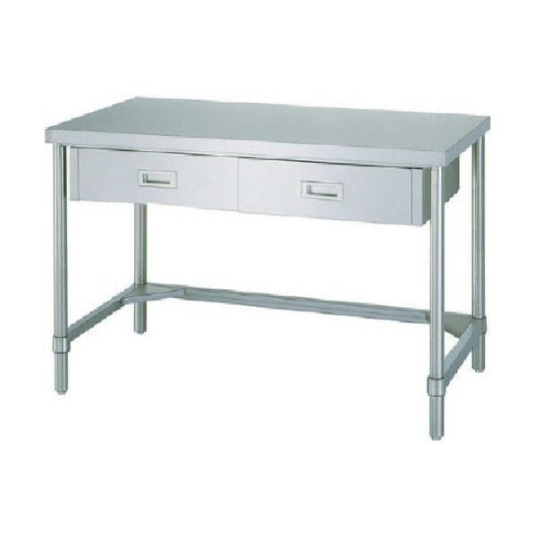 ステンレス作業台片面引出付三方枠 ADT-6045 1