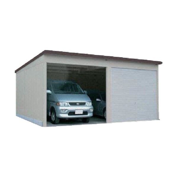 軒高ガレージ 連結型 多雪型