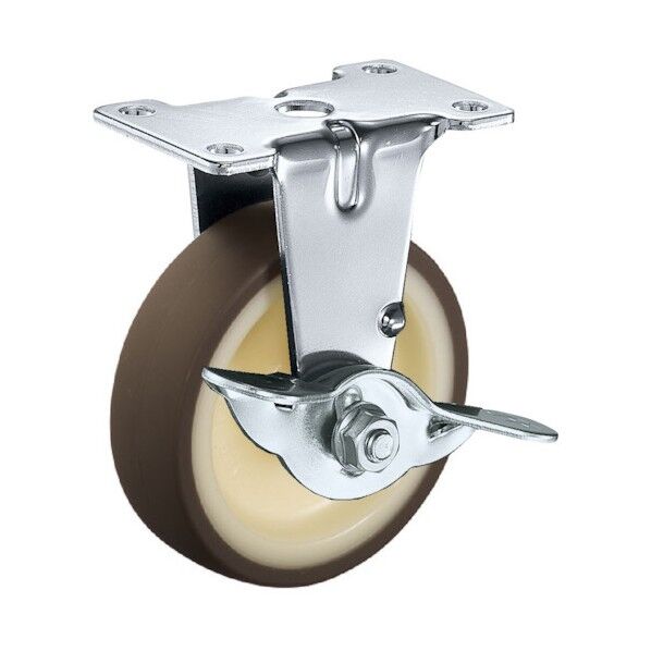 Eシリーズ固定ブレーキ付ウレタン車65mm 平戸車 415ERUR65 1個