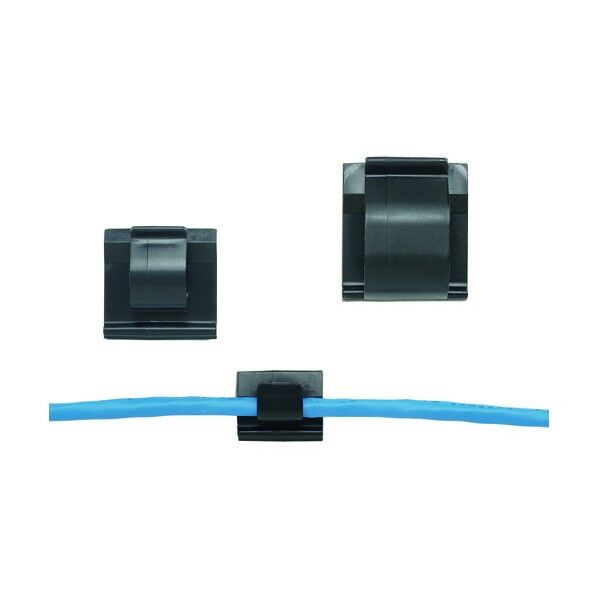 パンドウイット 固定具 コードクリップ 粘着テープなし 黒 ACC19-M20 1点...